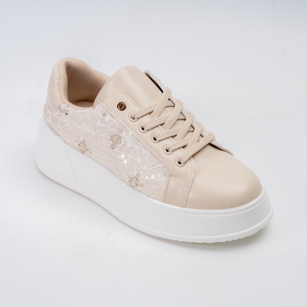 Pure Bliss - Beige Fancy Shoes - view 2