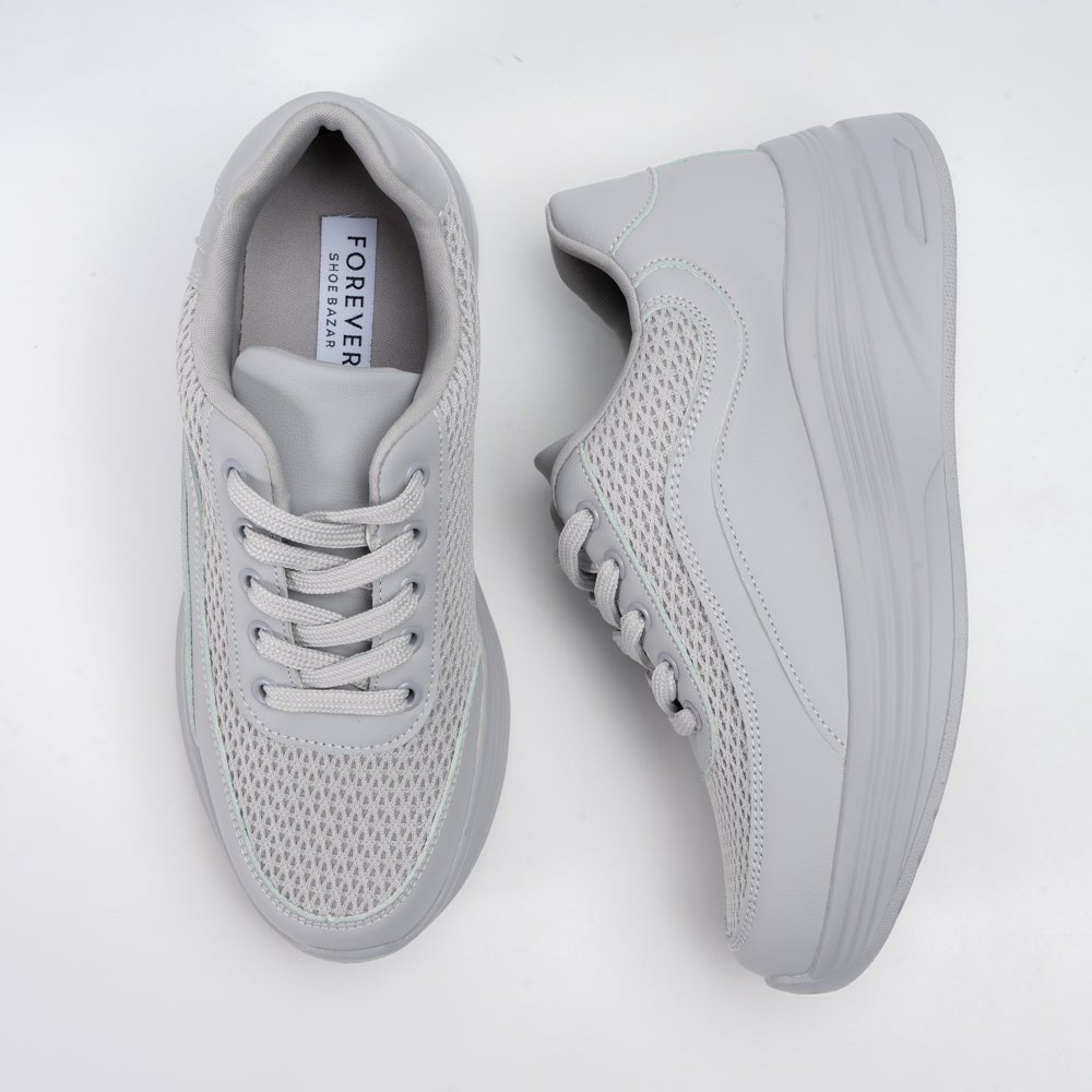 MeshMile - Grey Casual Sneakers - view 4