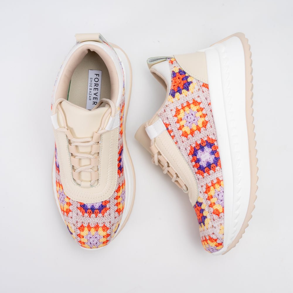Color Pop Street - Beige Casual Sneakers - view 4