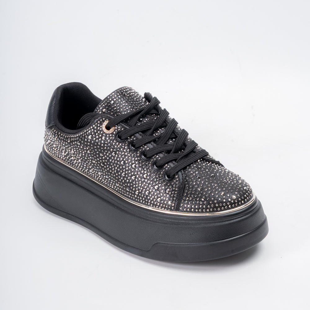 Bride Aura Shimmer - Black Fancy Sneakers - view 2