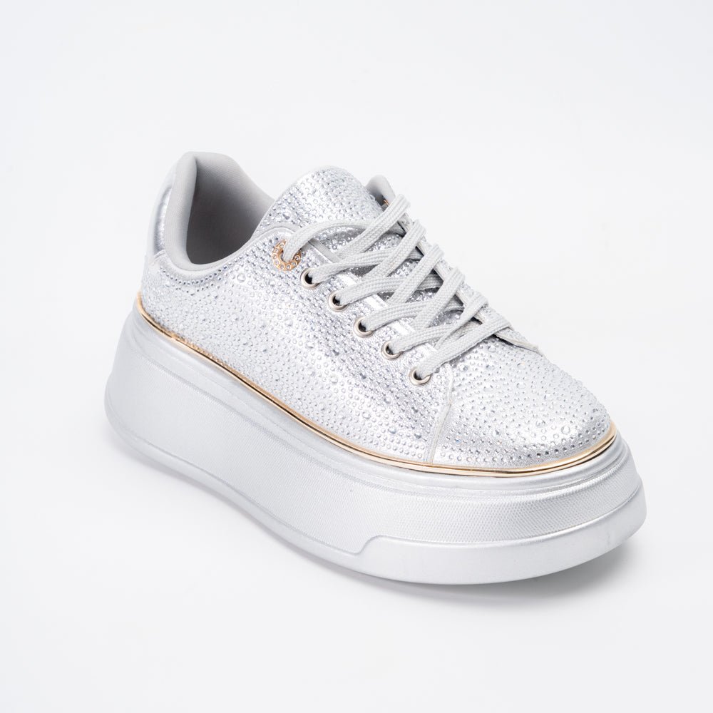 Bride Aura Shimmer - Silver Fancy Sneakers - view 2