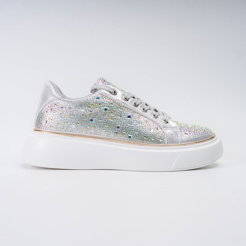 Glitz Elevate Stepper - Silver Fancy Sneakers