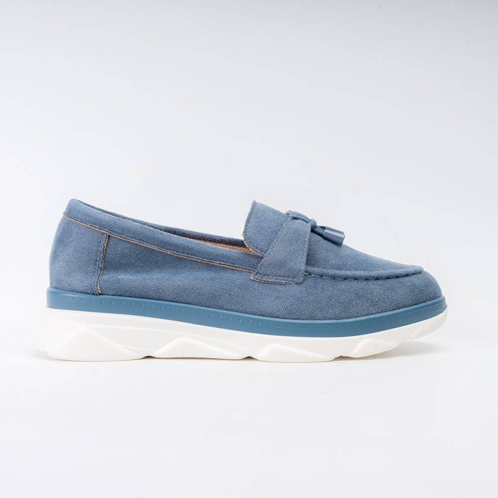 Shadow Stroll – Blue Casual Loafers