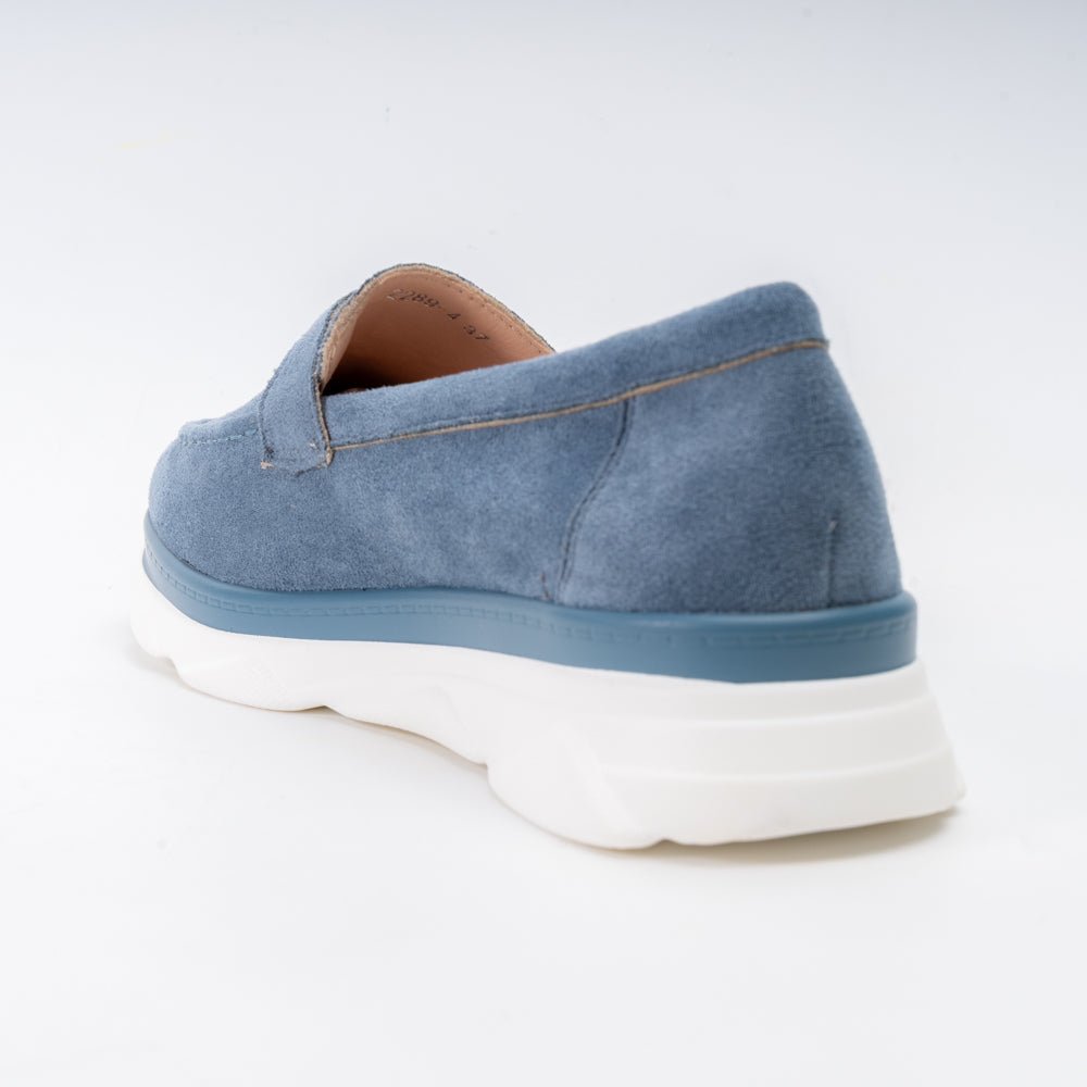 Shadow Stroll – Blue Casual Loafers - view 5