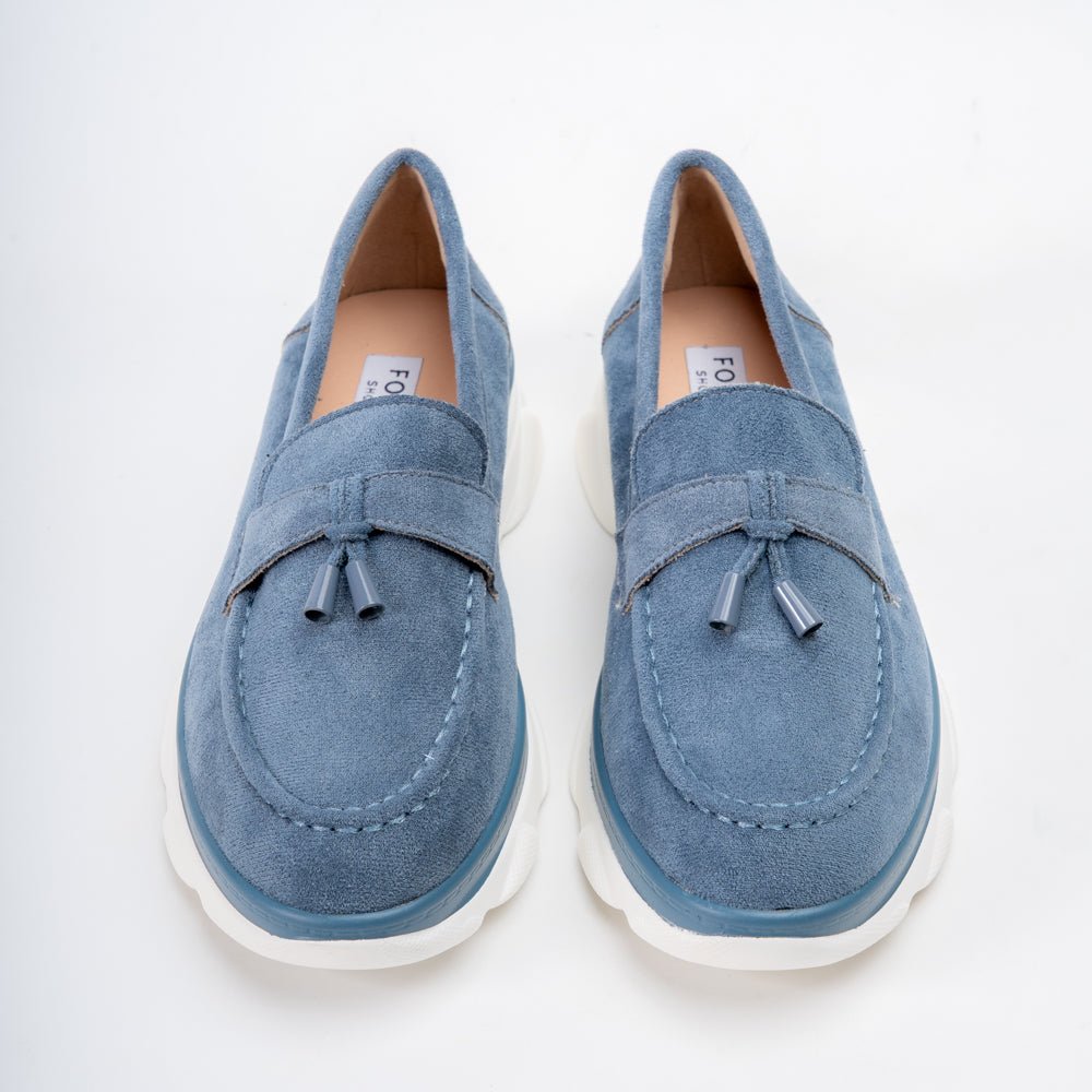 Shadow Stroll – Blue Casual Loafers - view 3
