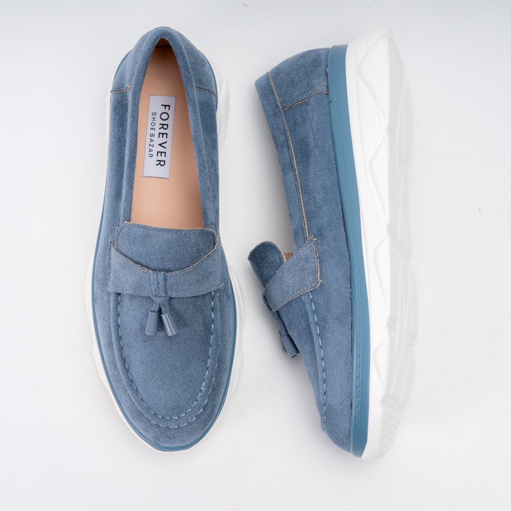 Shadow Stroll – Blue Casual Loafers - view 4