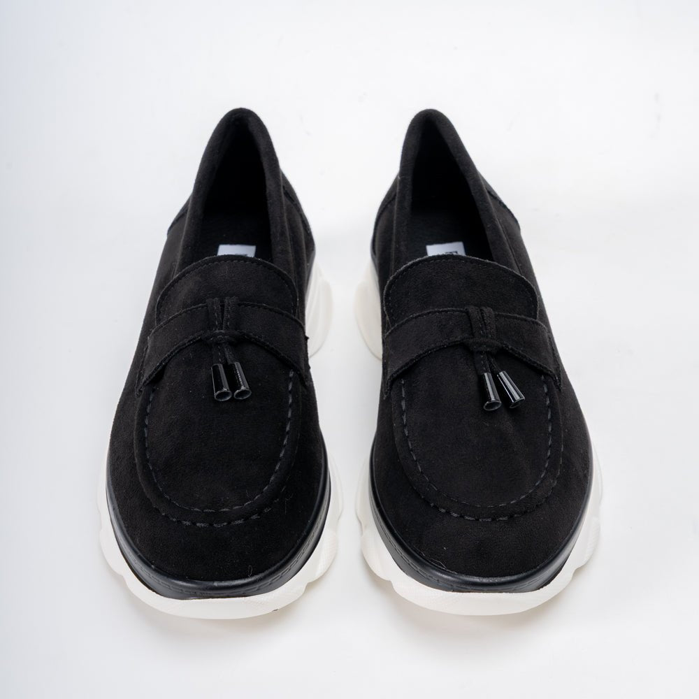 Shadow Stroll – Black Casual Loafers - view 3