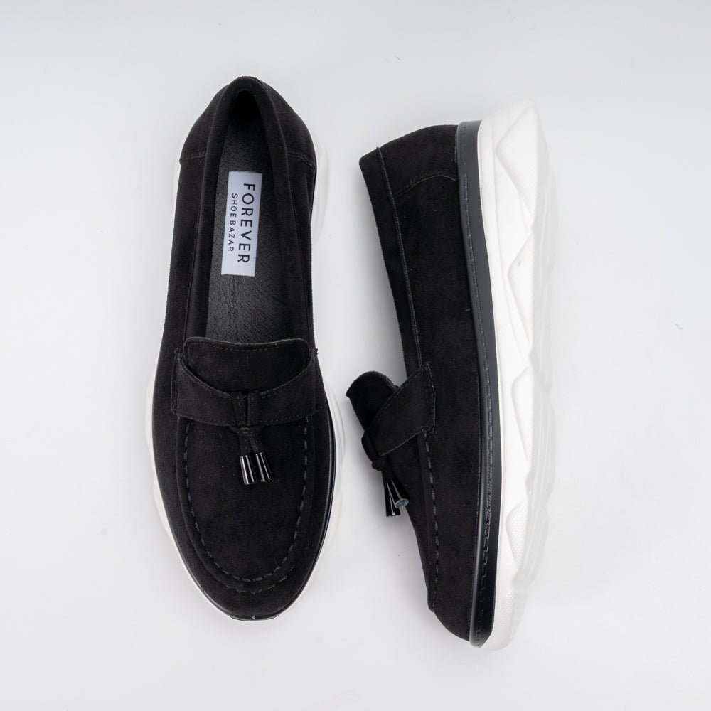 Shadow Stroll – Black Casual Loafers - view 4