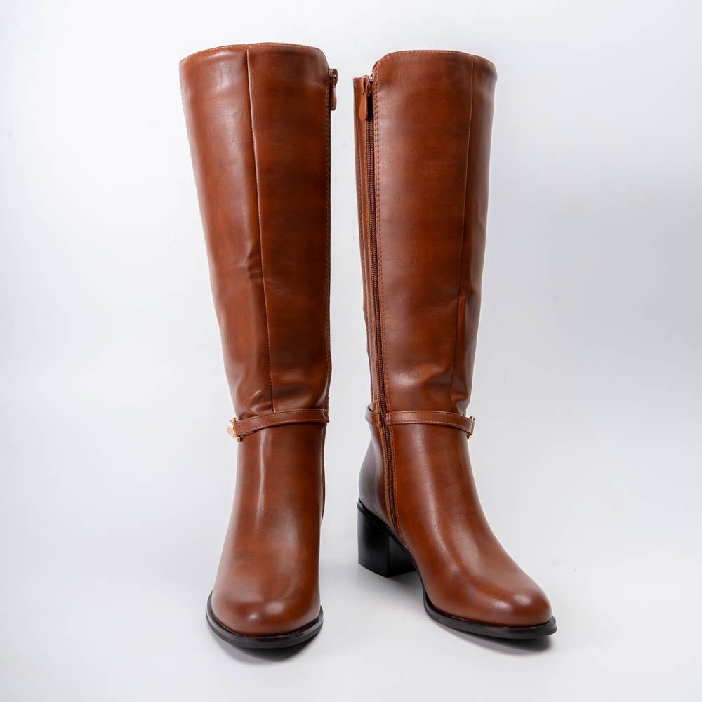 Equestrian Luxe - Camel Casual Boots - view 4