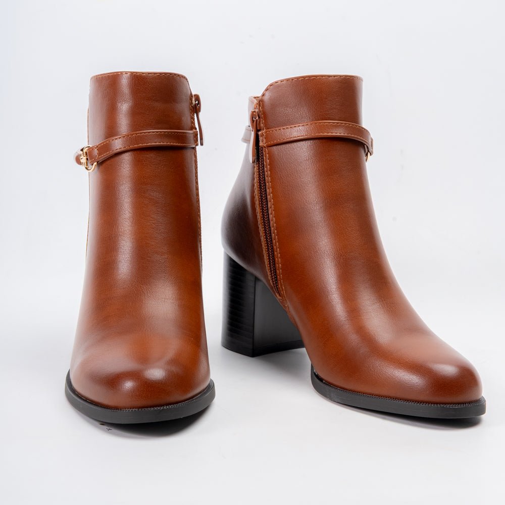 Diva Dazzle - Camel Ankle Boots - view 4