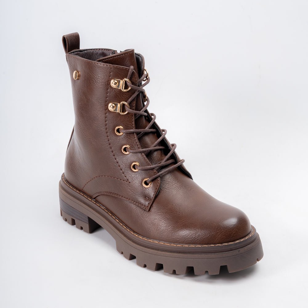 Shadow Flex - Coffee Lace-up Boots - view 2