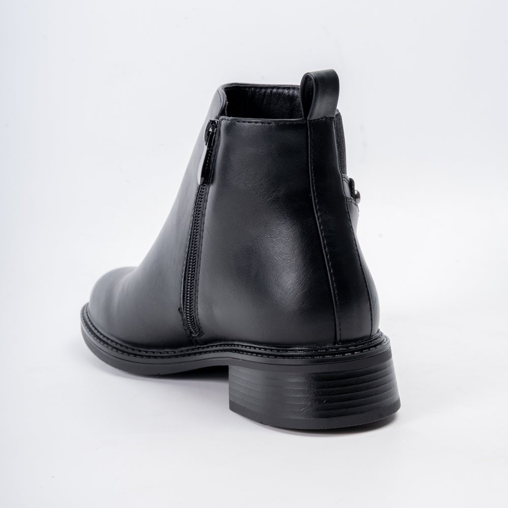 Urban Ease - Black Casual Boots - view 5