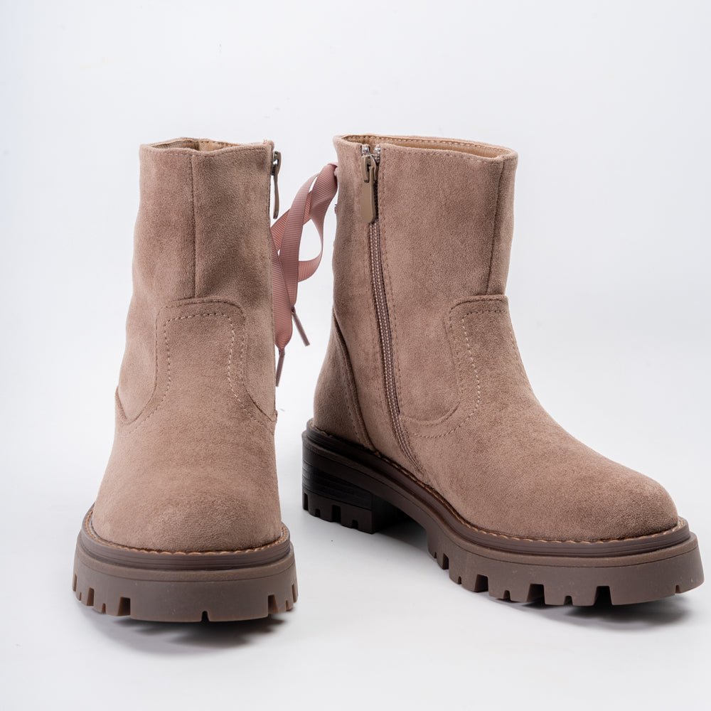 Ribbon Step – Khaki Ankle Boots - view 4