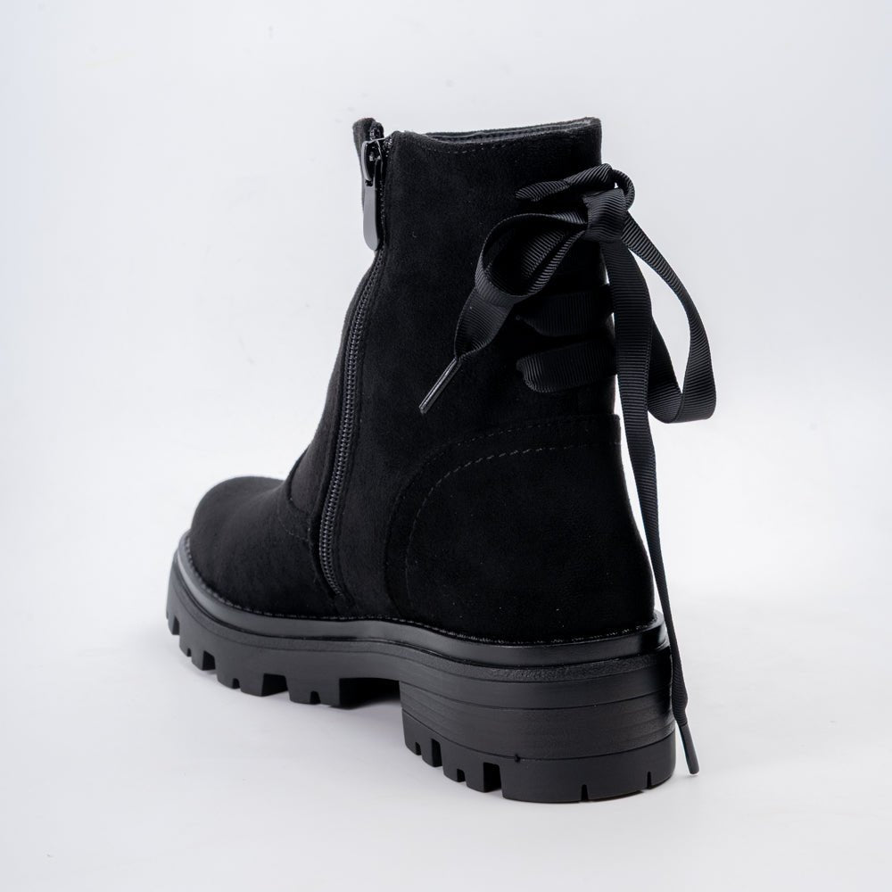 Ribbon Step - Black Ankle Boots - view 5