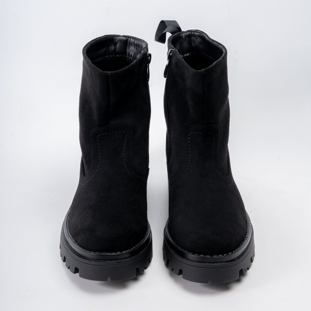 Ribbon Step - Black Ankle Boots - view 3