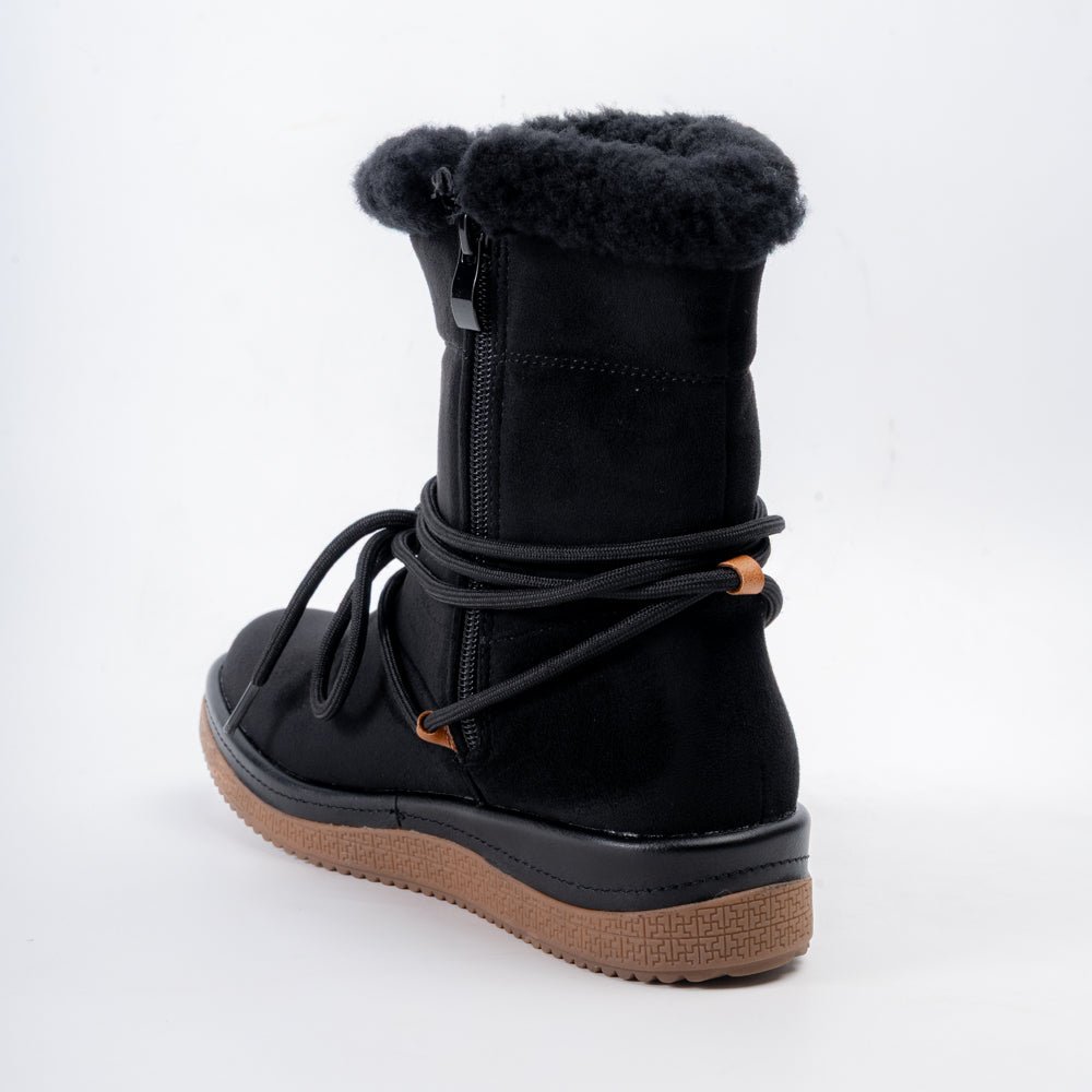 Winter Luxe - Black Casual Fur Boots - view 5