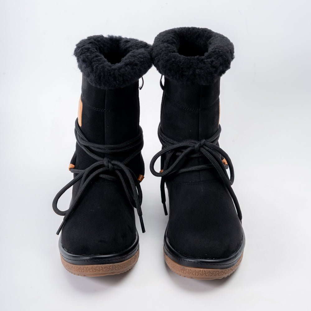 Winter Luxe - Black Casual Fur Boots - view 3