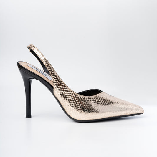 Don’t Talk To Me - Gold Partywear Heels