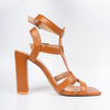 Buckle Up A Date - Brown Block Heels