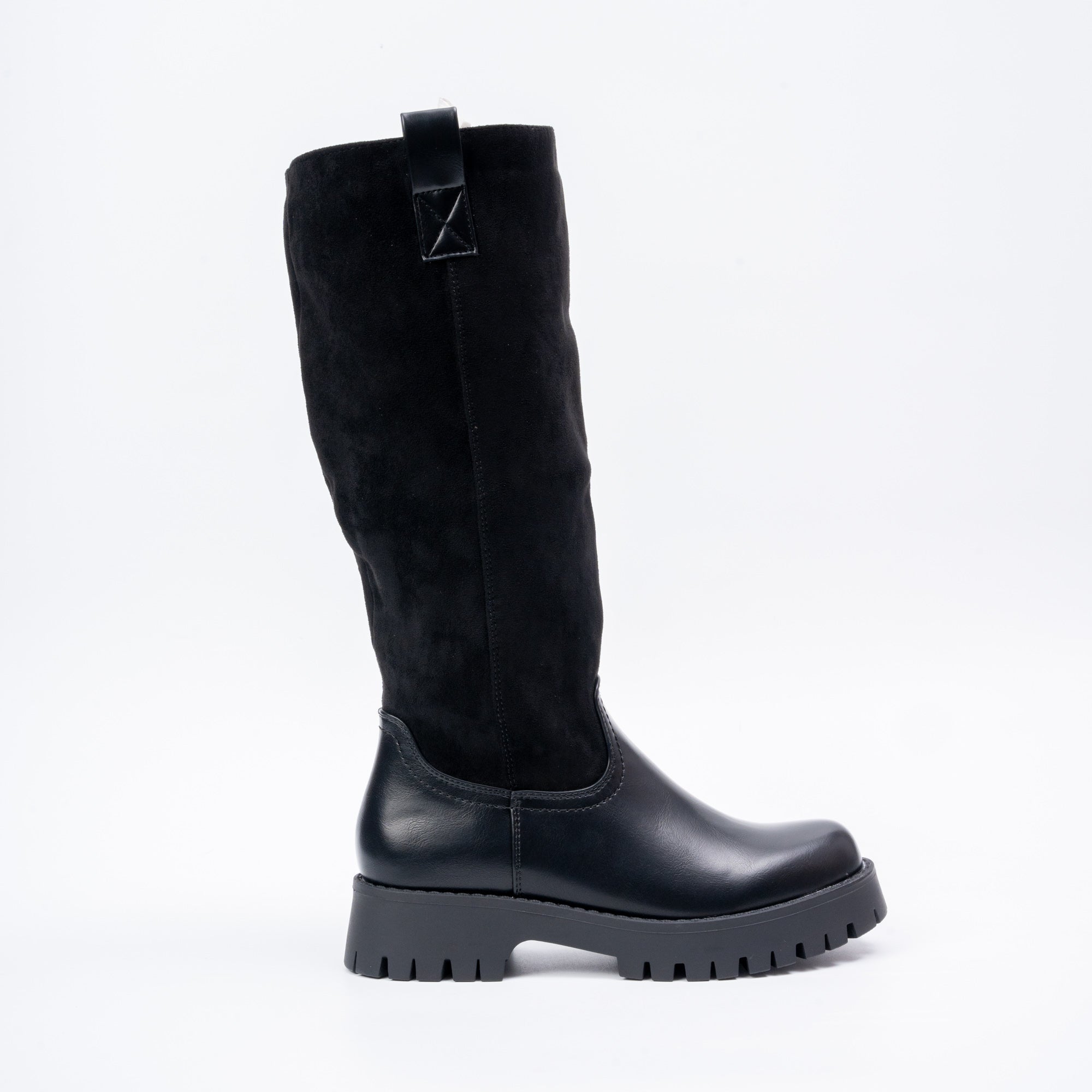Sole Rebels - Black Casual Calf Length Boots