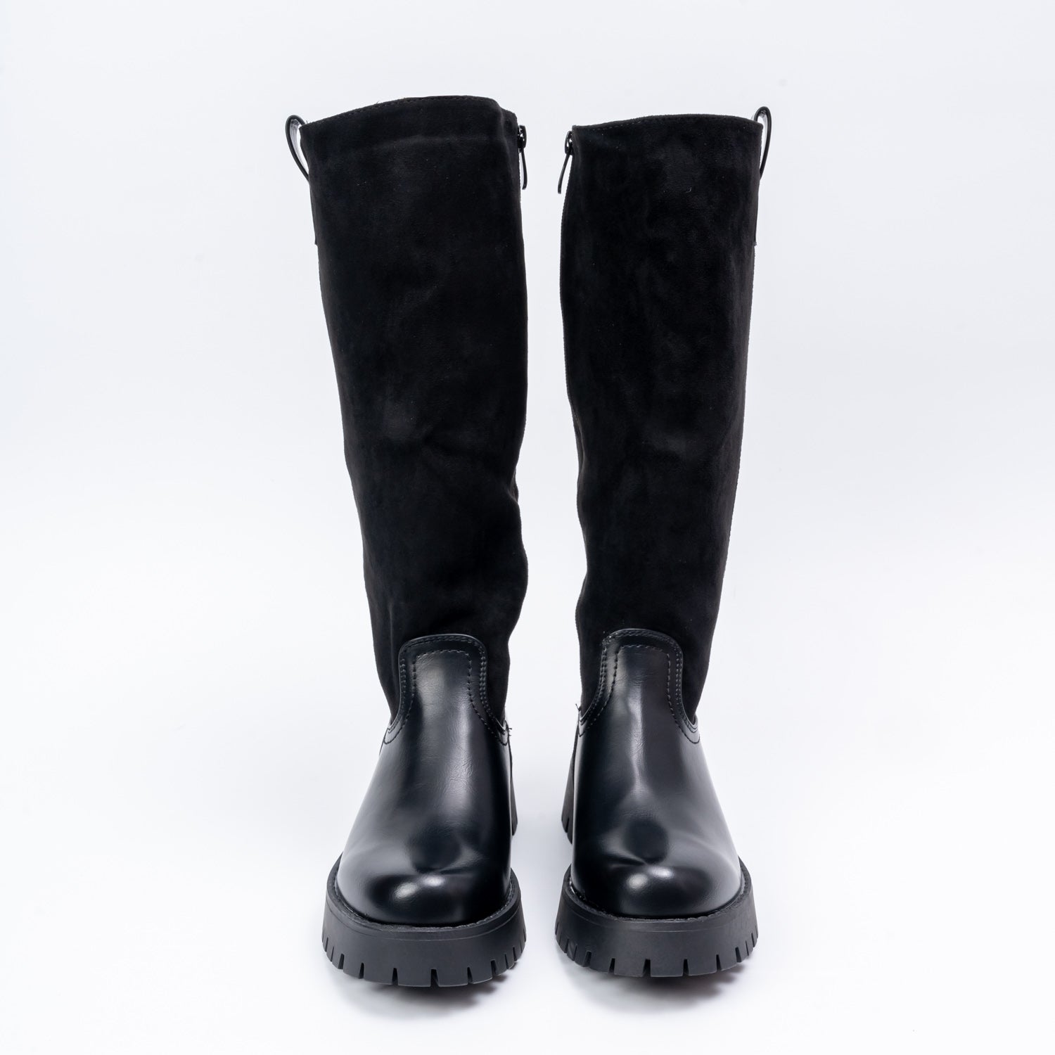 Sole Rebels - Black Casual Calf Length Boots - view 4