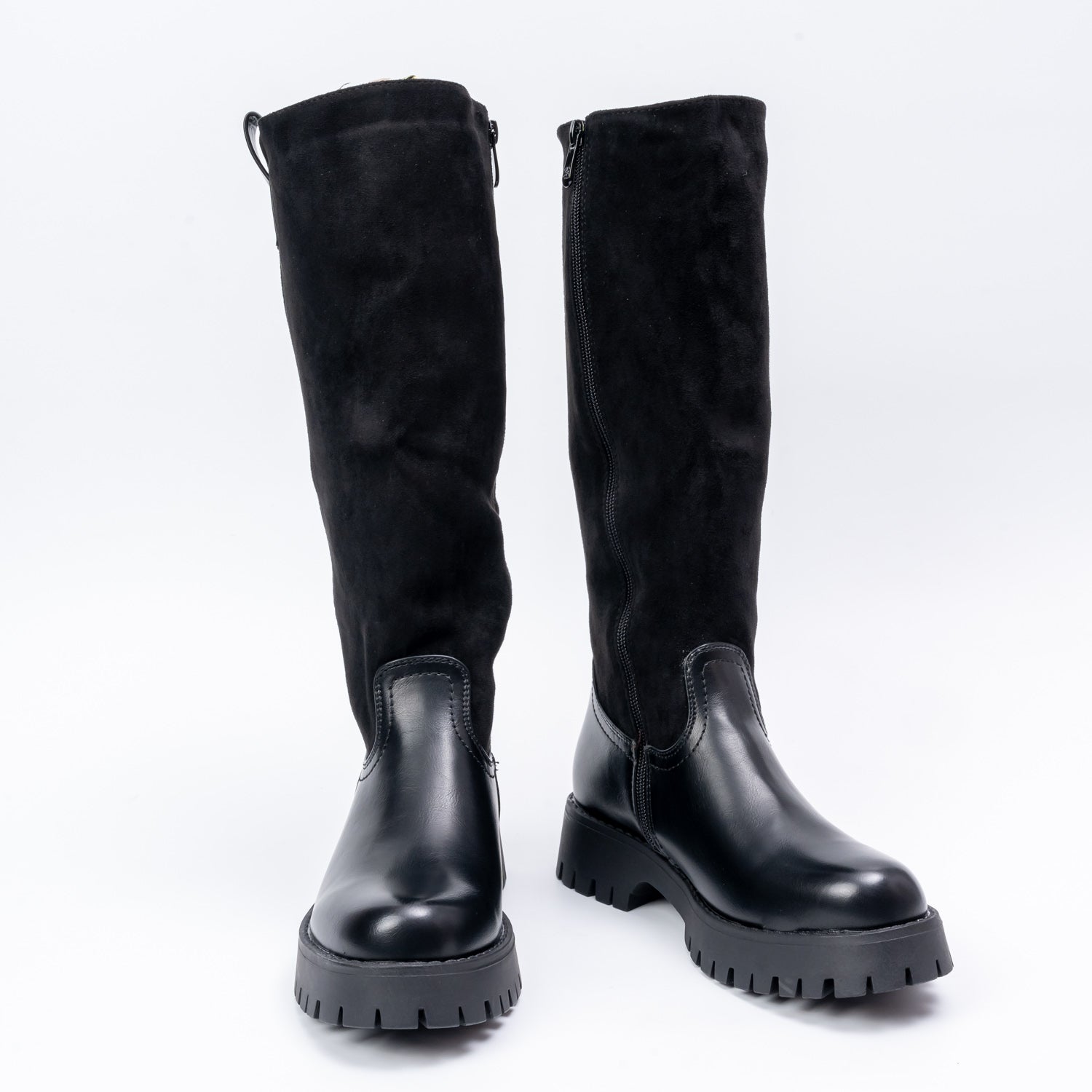 Sole Rebels - Black Casual Calf Length Boots - view 3