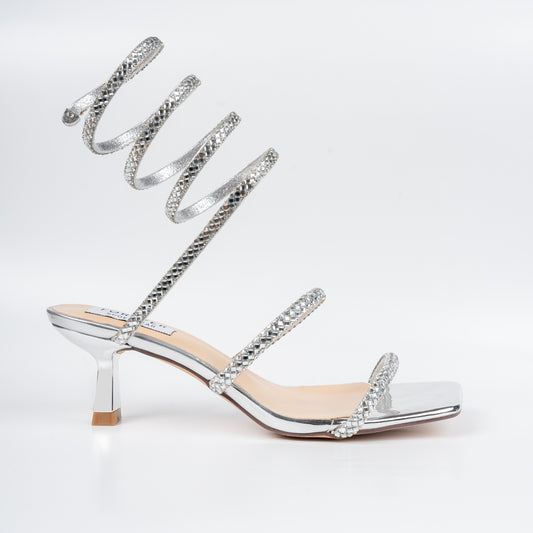 And I Moved On - Silver Partywear Heels