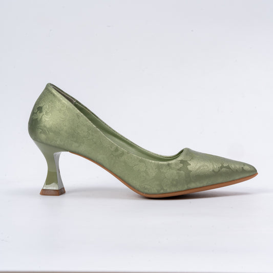 Shiny Nights - Green Partywear Stiletto Heels