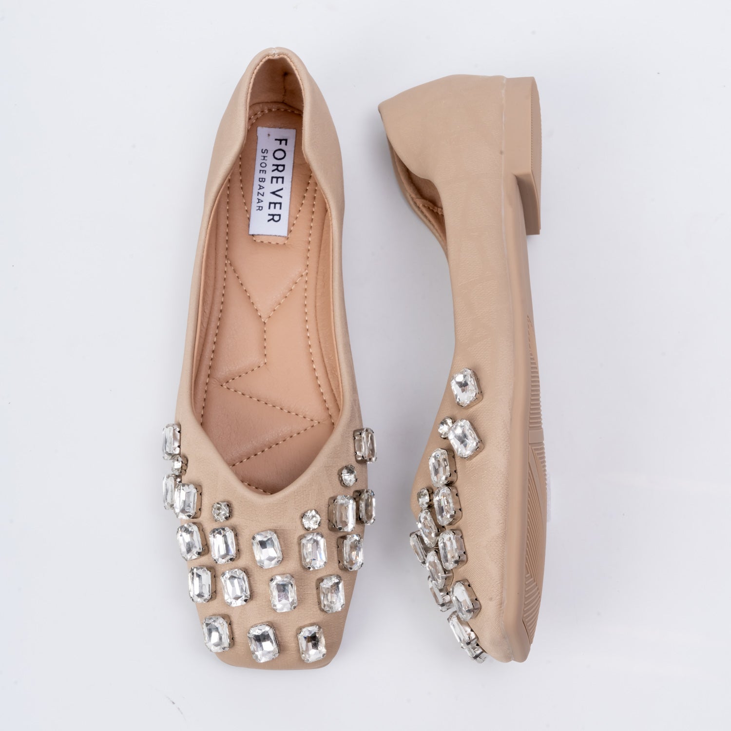 Crystal Charm - Khaki Midnight Flats - view 4