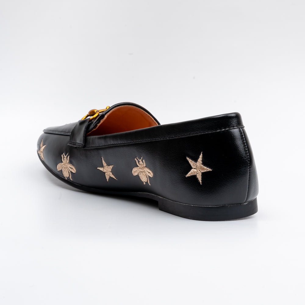 Bees & Stars - Black Everyday Loafers - view 4