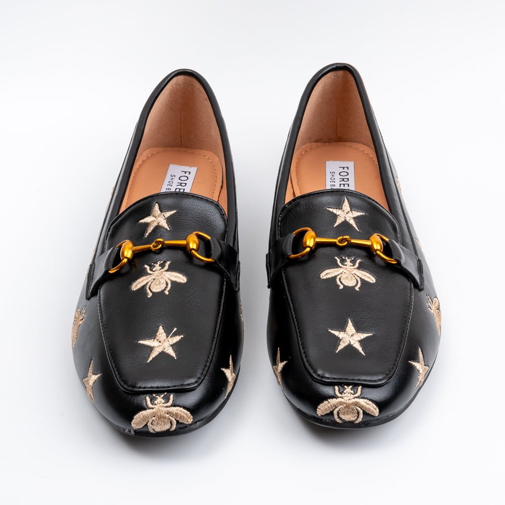 Bees & Stars - Black Everyday Loafers - view 5