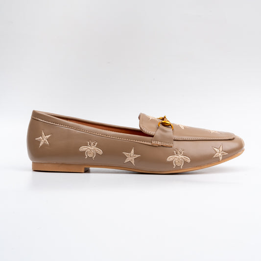 Bees & Stars - Khaki Everyday Loafers