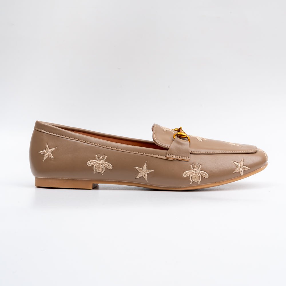 Bees & Stars - Khaki Everyday Loafers