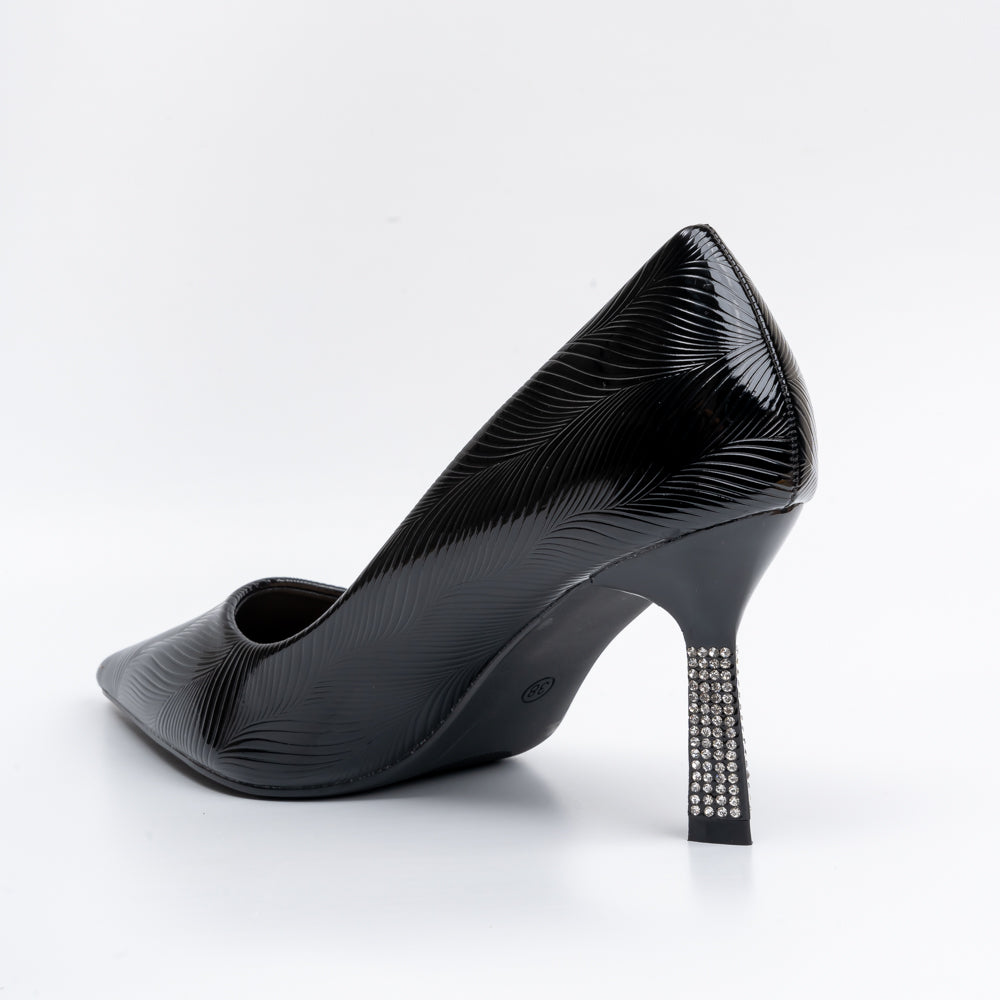 Simply Standout - Black Pencil Heel Pumps - view 4