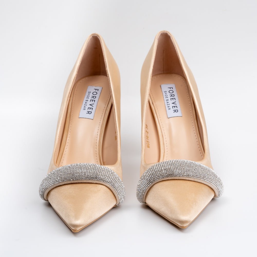 Lead The Drama - Gold Partywear Heels - view 5