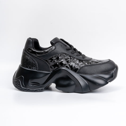 Roll Into Fun - Black Everyday Sneakers