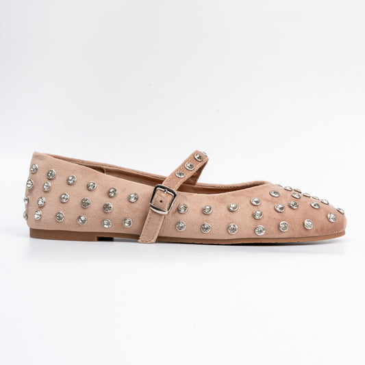Feeling Pretty - Beige Partywear Ballerina