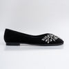 Shine Like A Diamond - Black Partywear Ballerinas