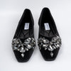 Shine Like A Diamond - Black Partywear Ballerinas