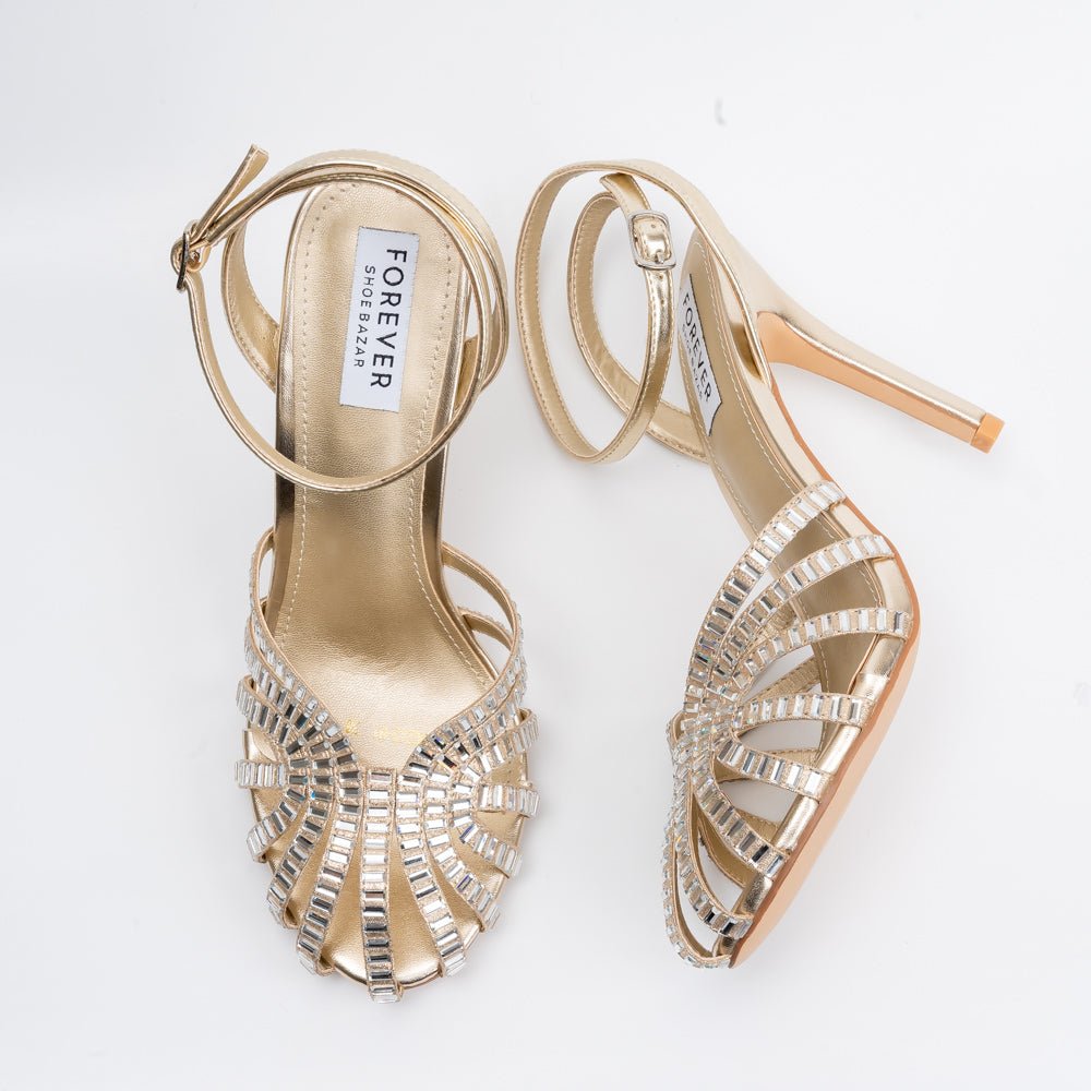 Highly Opinionated - Gold Partywear Heels - view 5