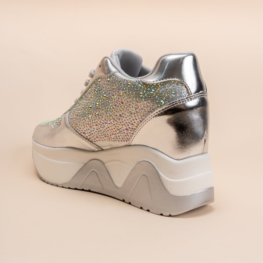 Rock The Party - Silver Partywear Sneakers . - view 6