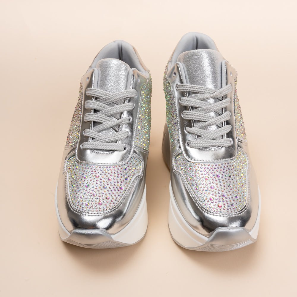 Rock The Party - Silver Partywear Sneakers . - view 5