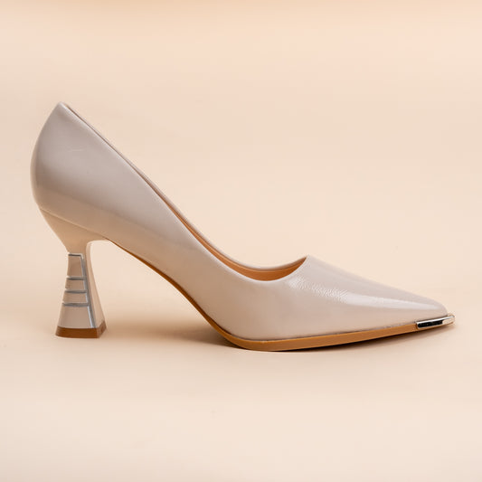 Step All Over - Beige Formal Heels