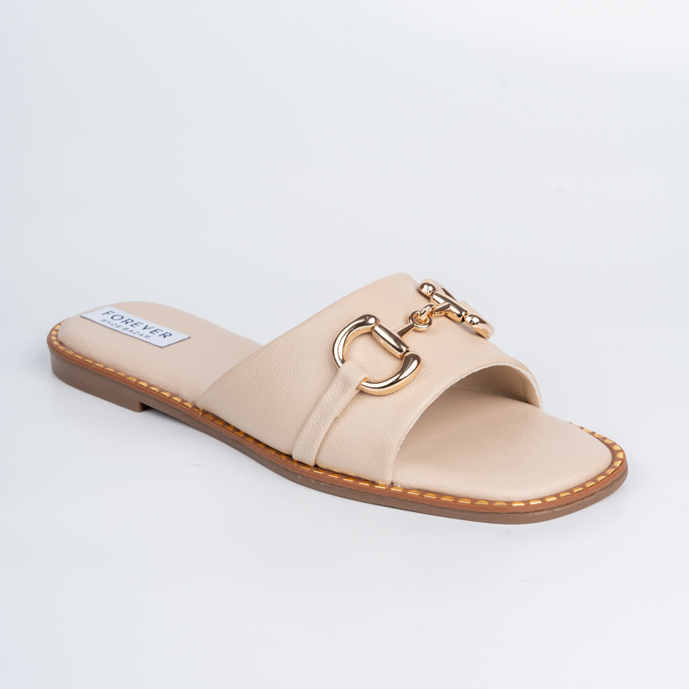 She Got Me Working! - Beige Casual Flats