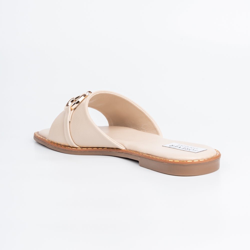 She Got Me Working! - Beige Casual Flats - view 3