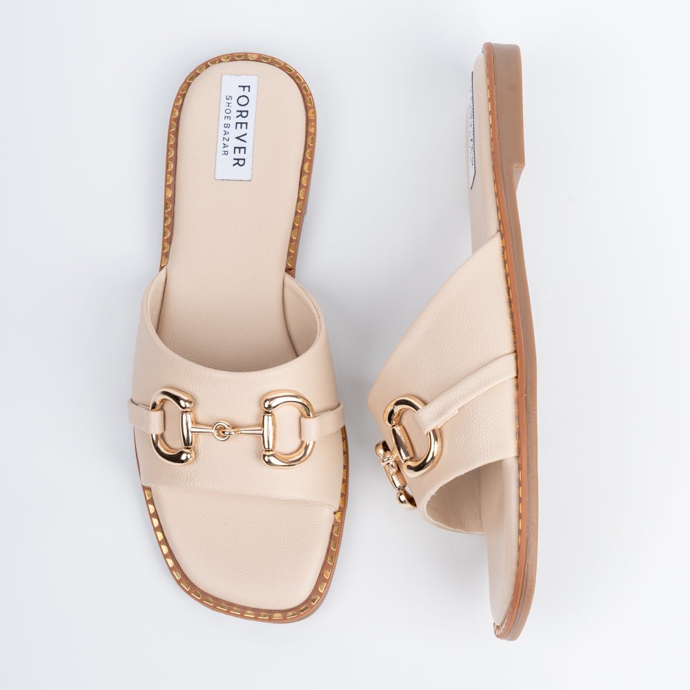 She Got Me Working! - Beige Casual Flats - view 5