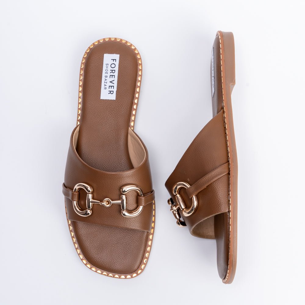 She Got Me Working! - Brown Casual Flats - view 7
