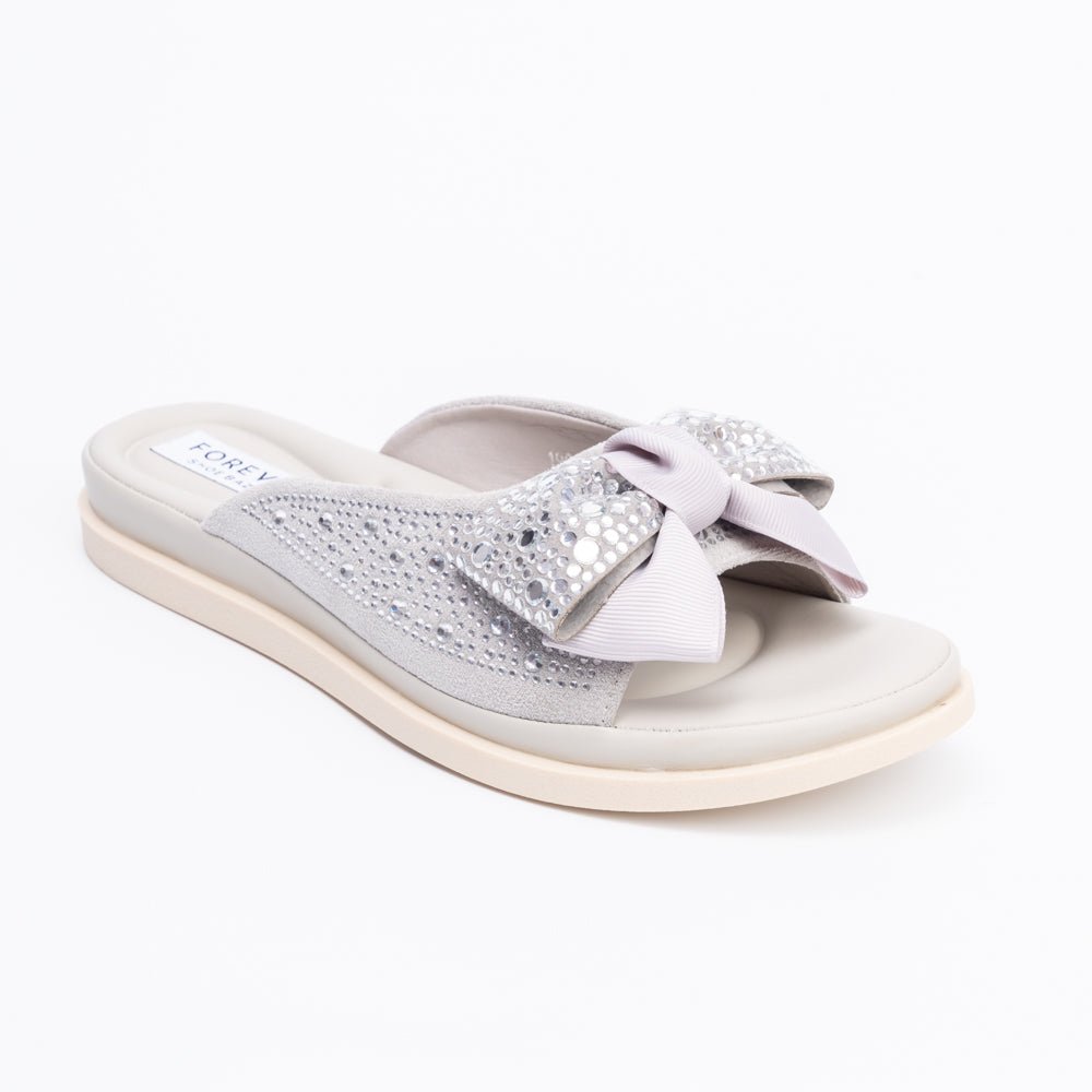 Pookie Promise - Grey Partywear Flats - view 4