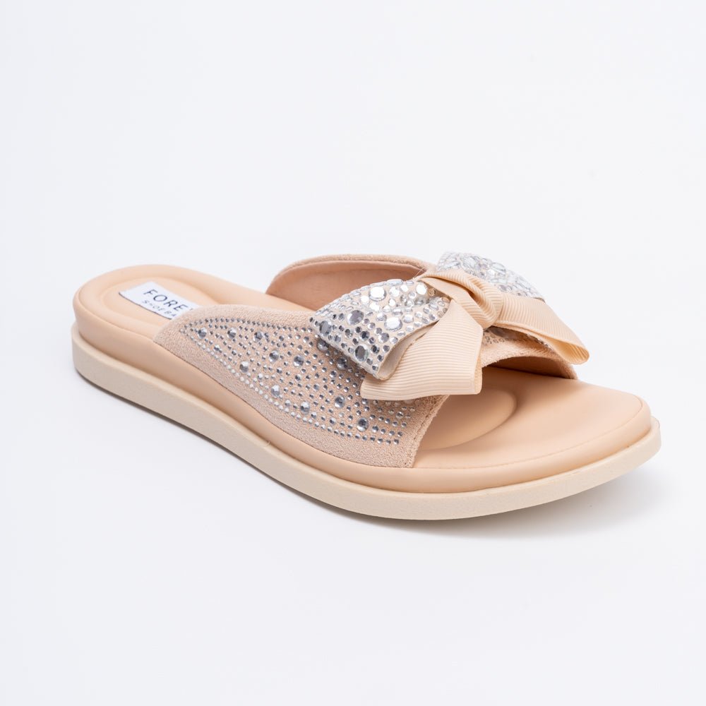 Pookie Promise - Beige Partywear Flats - view 4