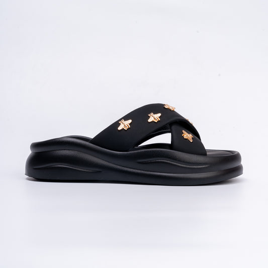 Bee-lieve In Yourself - Black Cross Slides